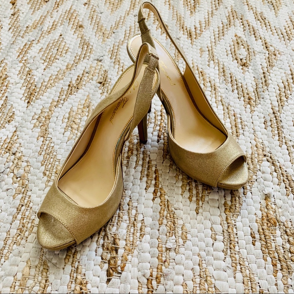 gold heels